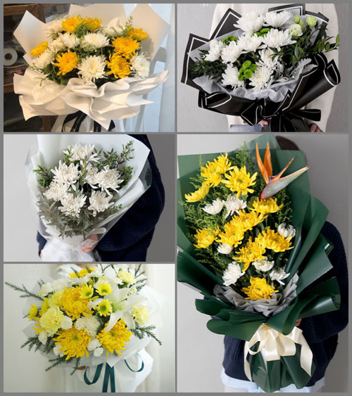 山东莱芜钢城区辛庄镇石湾子村白事花束代送